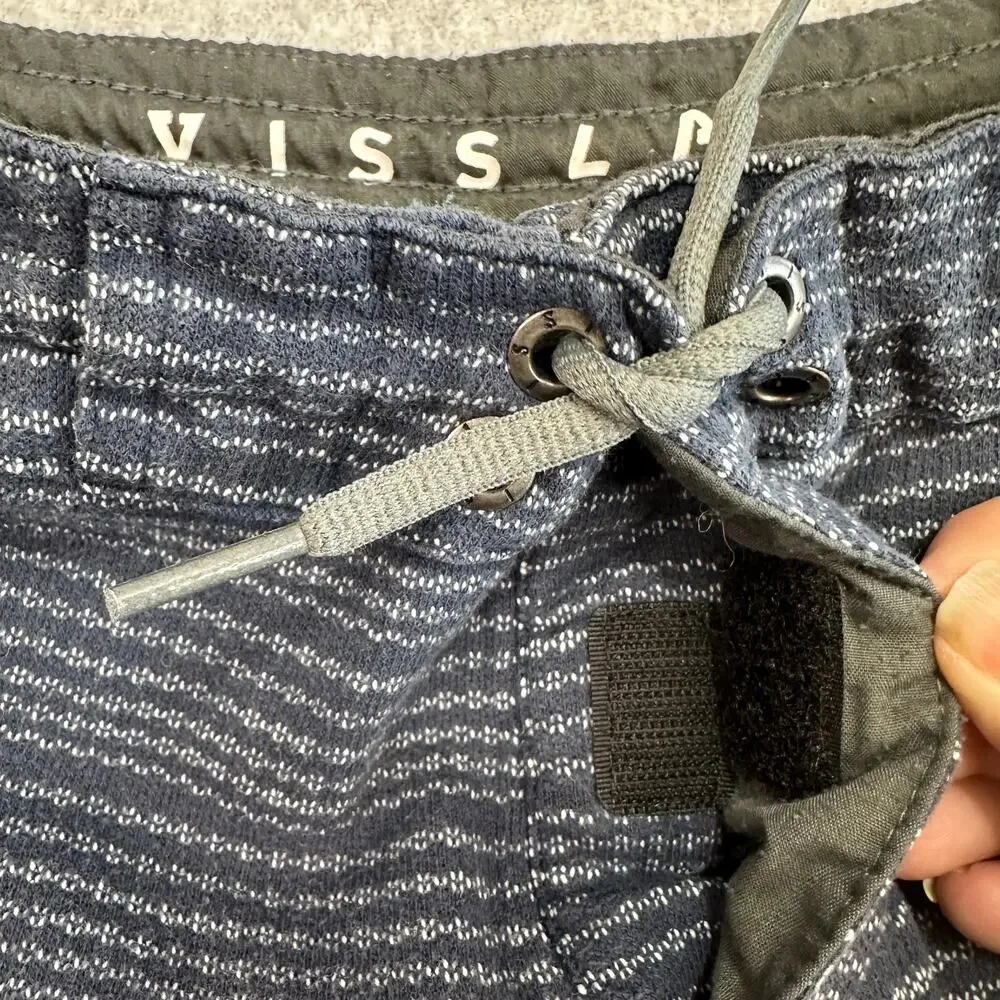 Vissla Board Shorts Mens 34 Blue Striped 8